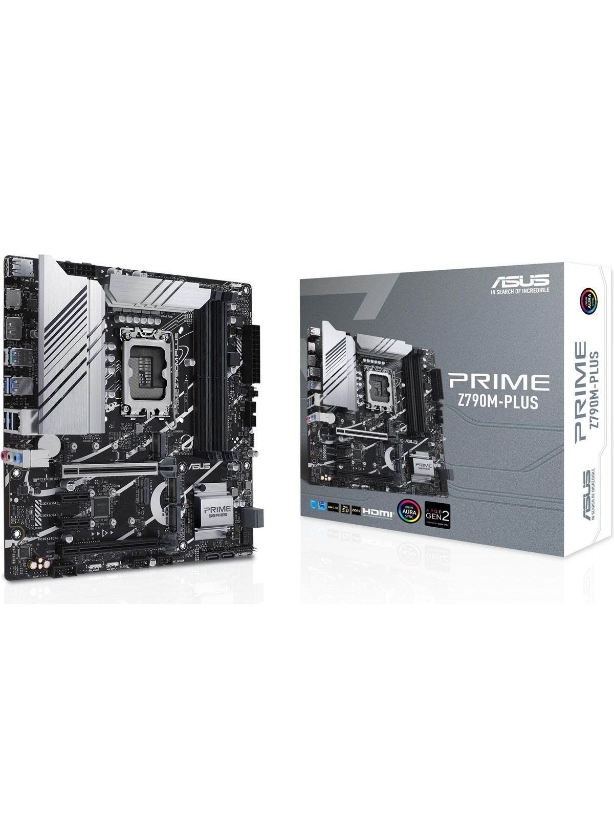 ASUS PRIME Z790M-PLUS (V2) Mainboard - Intel Z790 - Intel LGA1700 - DDR5 RAM - Micro-ATX