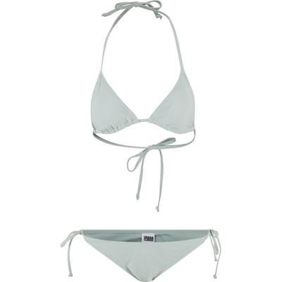 Bügel-Bikini URBAN CLASSICS "Urban Classics Damen Ladies Recycled Triangle Bikini", Damen, Gr. S, N-Gr, beige (frostmint), 83% Polyester, 17% Elasthan, Bikini-Sets Bügel-Bikini