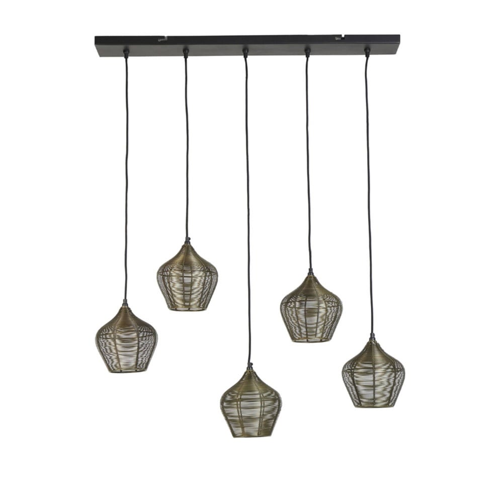 Light & Living Hanglamp Alvaro 5-lichts brons