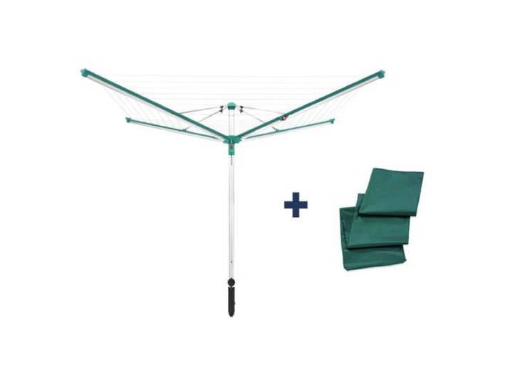 Leifheit droogmolen Linomatic 500 Deluxe incl. bodemhuls en beschermhoes - 50 m
