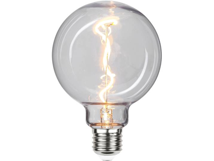 Leuchtmittel Bulb Outdoor Kunststoff E27 T 9.5 cm 1 W - Farbe: Transparent - LED - Lichtfarbe: Extra warmweiss- LED Energiesparlampe