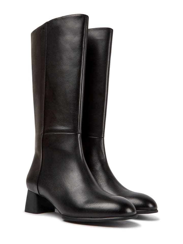 Camper Leder-Stiefel in Schwarz - 38