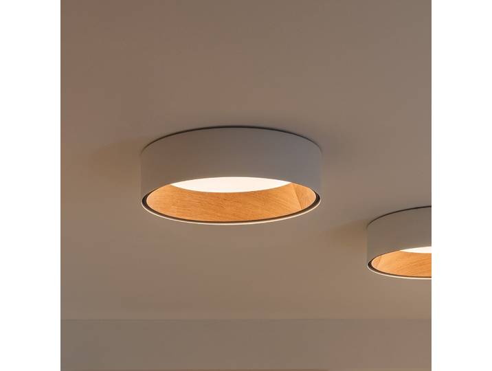 Duo 4870 LED-Deckenleuchte, weiß - Vibia - Wohnzimmer - Modern - Metall - Rund