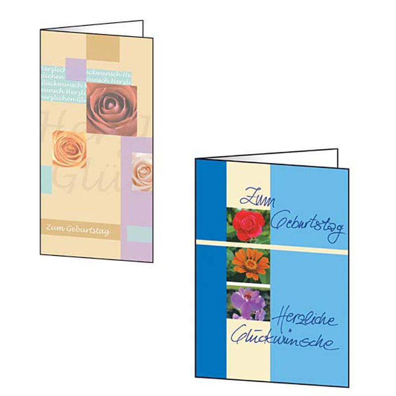 SIGEL Geburtsstagskarten Blumen Trio DIN A6 DS610