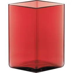 Ruutu Vase 11,5 x 14 cm cranberry