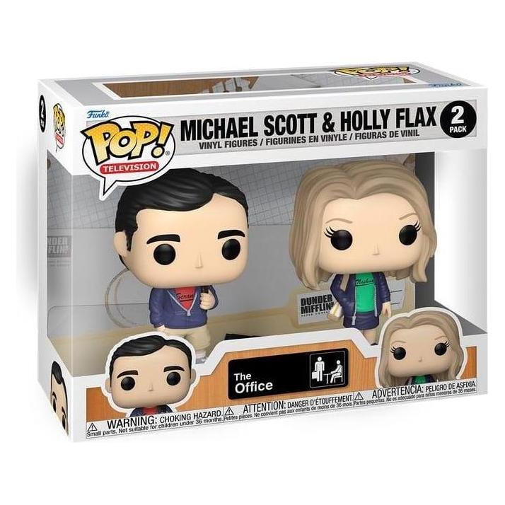 Funko The Office POP! Television Vinyl Figuren 2er-Pack Michael & Holly 9 cm (61402)