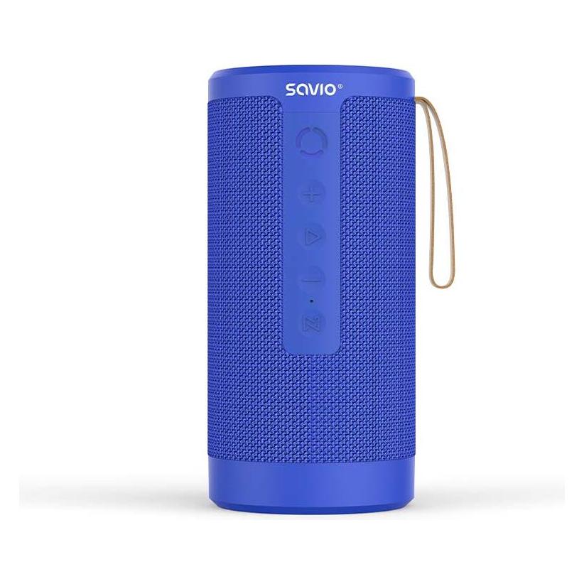 Savio BS-031 Głośnik Bluetooth STEREO, 2x5W niebieski, AUX, SD, TWS (8.50 h) (SAVIO BS-031)