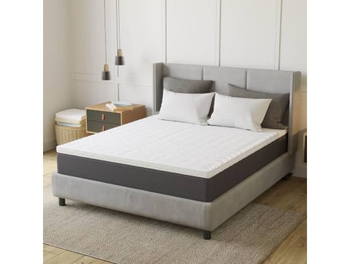 EGOHOME Matratzen Topper 180x200 cm, 7cm Höhe Matratzentopper Härtegrade H2 mit 7-Zonen Spiral-Dorn Kaltschaumkern, Öko-TEX Zertifiziert, Matratzenauflage 180x200cm für Boxspringbett Schlafsofa