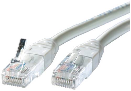 Roline 21.15.0500 RJ45 Patchkabel CAT 5e U/UTP 0.50m Grau 1St.