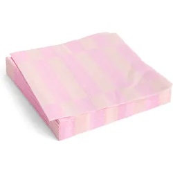 Hay Pattern Servietten 33 x 33 cm, rosa Karomuster, 20 St.