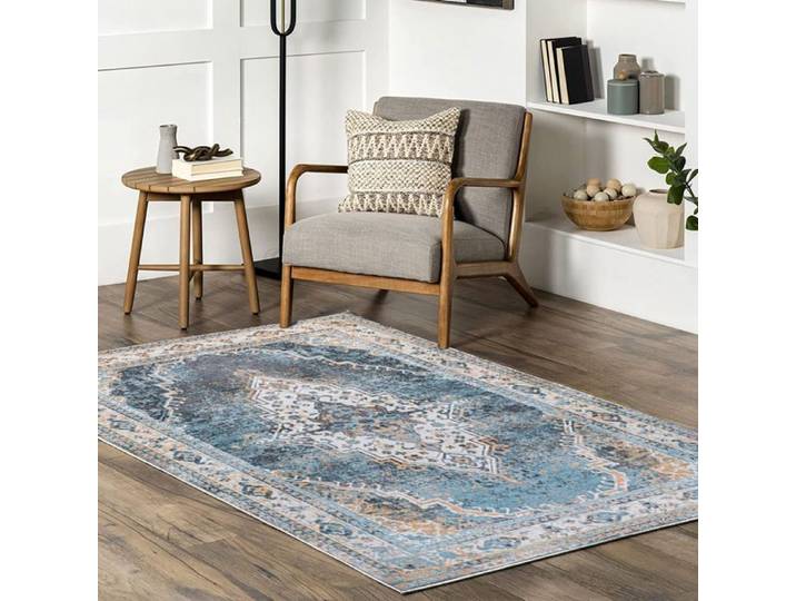 Tapis Tutumi Design 2 Tapis De Salon Bleu 260X180X1Cm