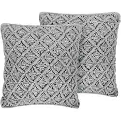 DEKOKISSEN 2er-Set Grau 40/45 cm Kizkalesi