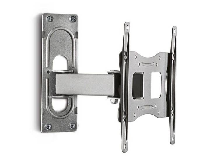 Mid.you Tv-Wandhalter, Silberfarben, Metall, 27.8x22.6x9.6 cm, Wohnzimmer, TV Möbel, TV-Zubehör