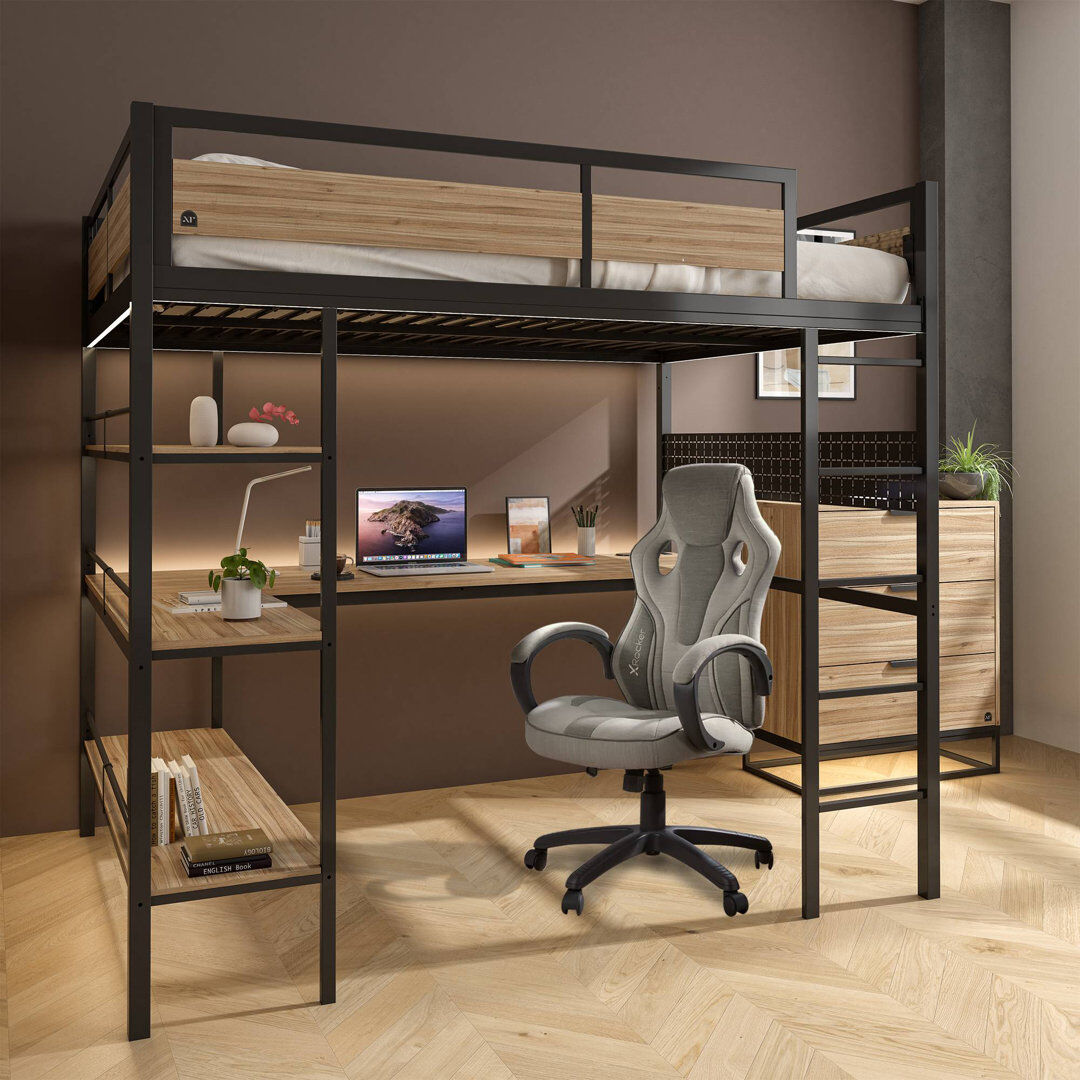 X Rocker XR Living Denver Double High Sleeper With App Controlled LED Lighting Double (4'6)