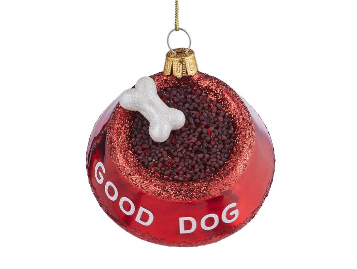 Ornement Good Dog 6 x 10 x 9cm Rouge/Rouge