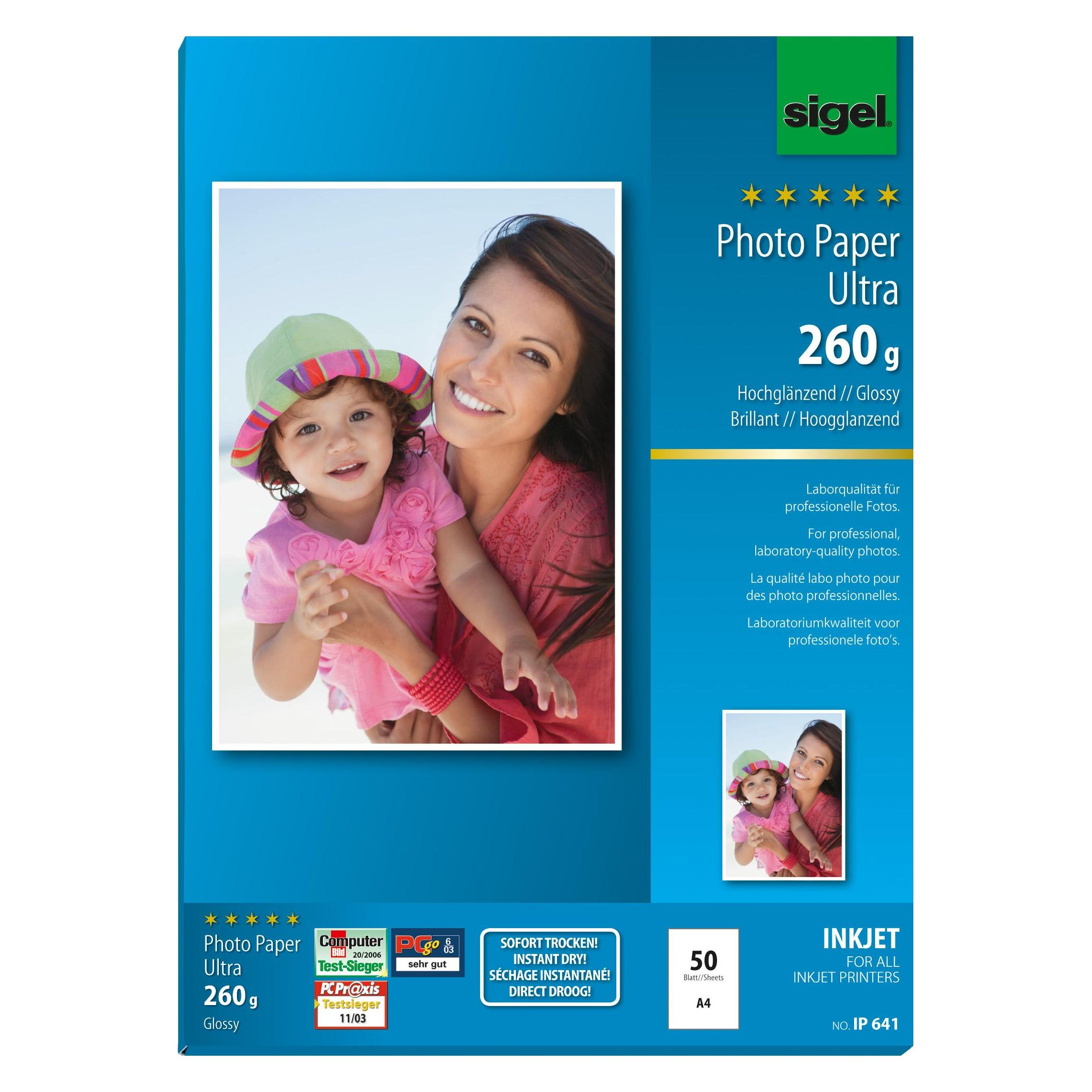 Sigel Inkjet Ultra (260 g/m², A4, 50 Stk.) (IP641)