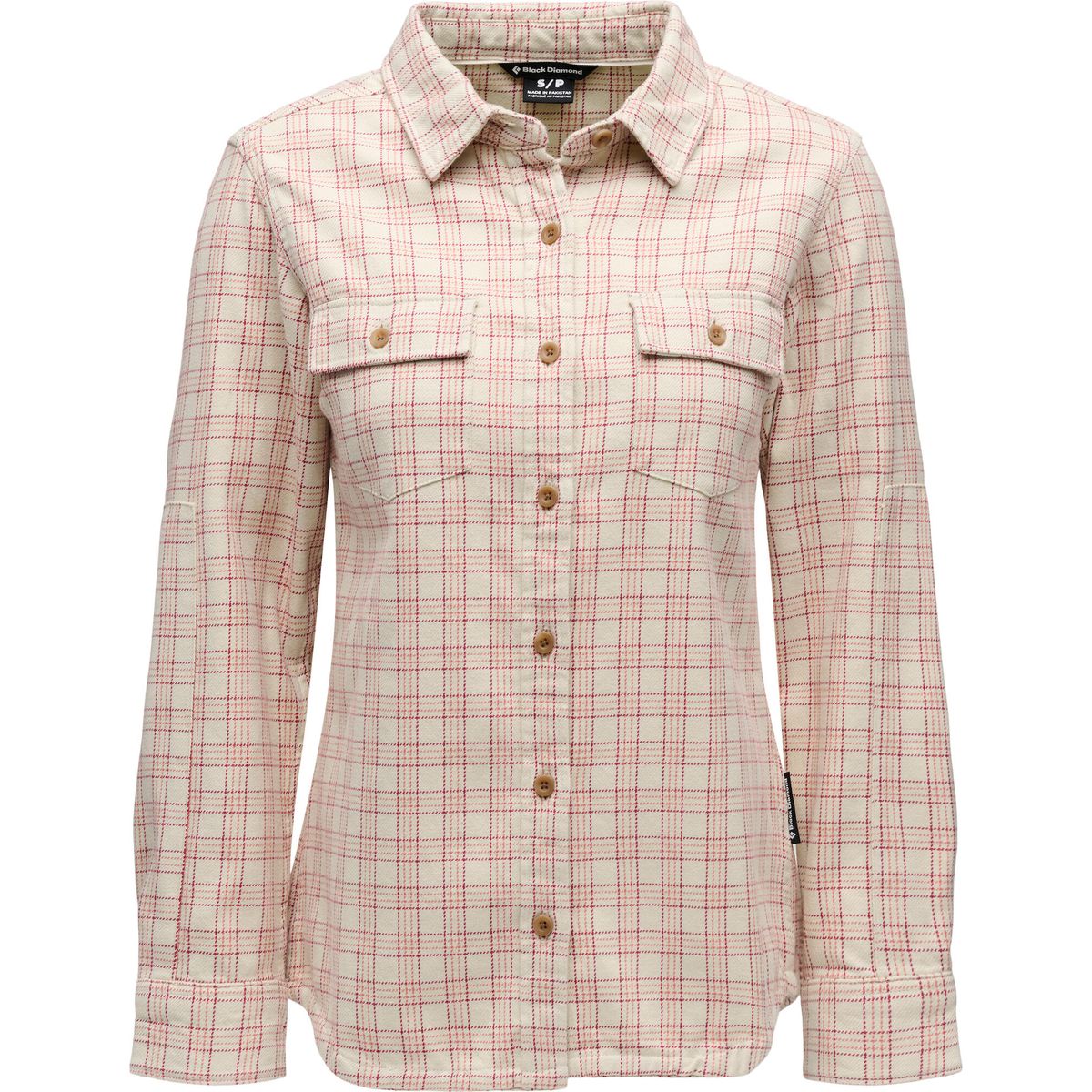 Black Diamond W Project Twill LS Shirt chalk-mineral red (9801) MED AP7530929801MED1