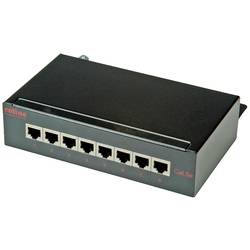 ROLINE Patchpanel, 8 Ports, Cat.5e (Class D), geschirmt, schwarz 26.11.0310