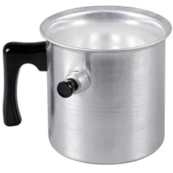 Krüger Wasserbadkocher 1,5 l, Pfanne + Kochtopf, Silber