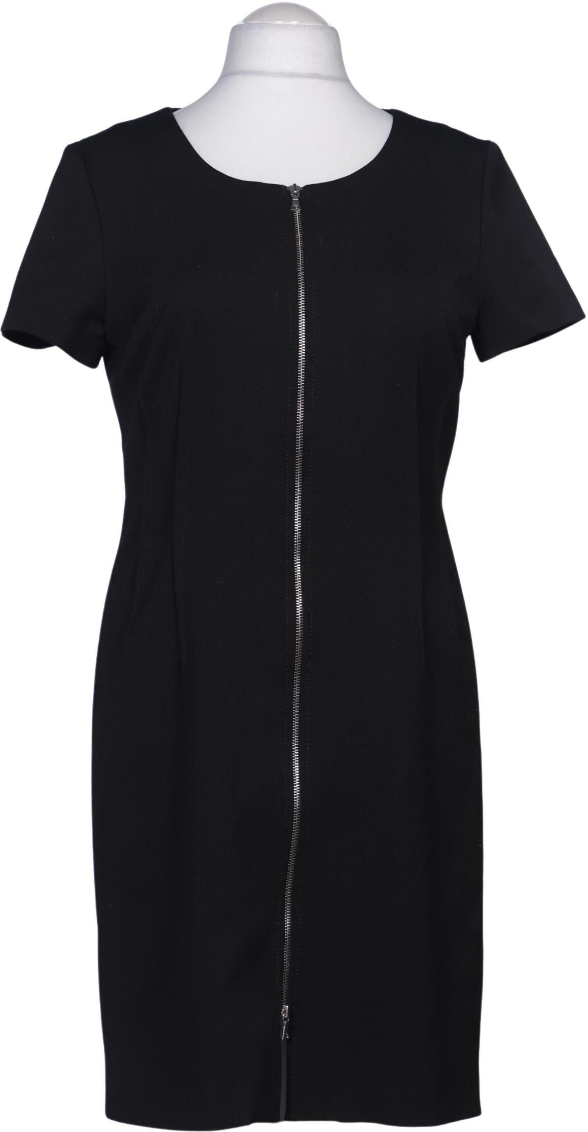 1 2 3 Paris Damen Kleid, Schwarz, Gr. L, Synthetik / Wolle / Elasthan - Second Hand