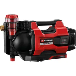 Einhell, Wasserpumpe, Automatische Akku-Gartenpumpe AQUINNA 18/30 F LED AUTOMATIC Kit (1x 4,0 Ah) (Gartenpumpe)