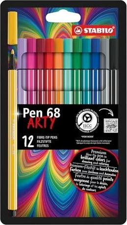 STABILO Pen 68 MAX - ARTY - 12 Stück