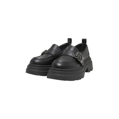 Sneaker BUFFALO "Buffalo MARS LOAFER BUCKLE", Damen, Gr. 36, schwarz, Polyurethan, Schuhe Sneaker