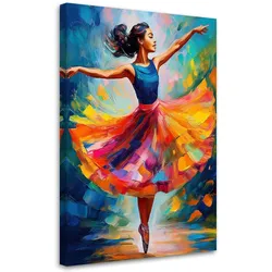 WANDBILD ballerina bunter tanz