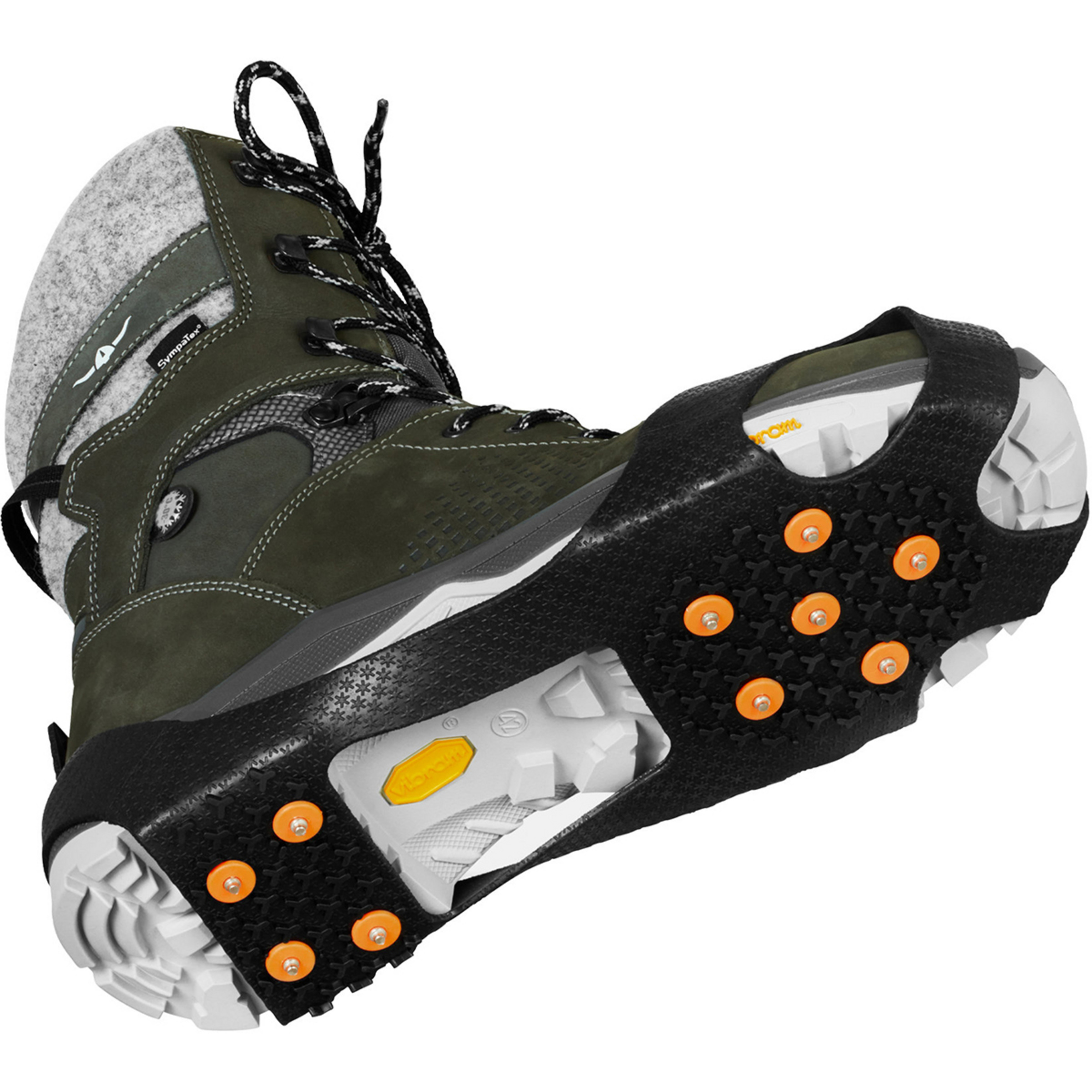 Bergzeit Basics Meru Yukon Spikes Grödel schwarz Größe 43 Trekking
