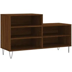 vidaXL Schuhregal Braun Eichen-Optik 102x36x60 cm Holzwerkstoff