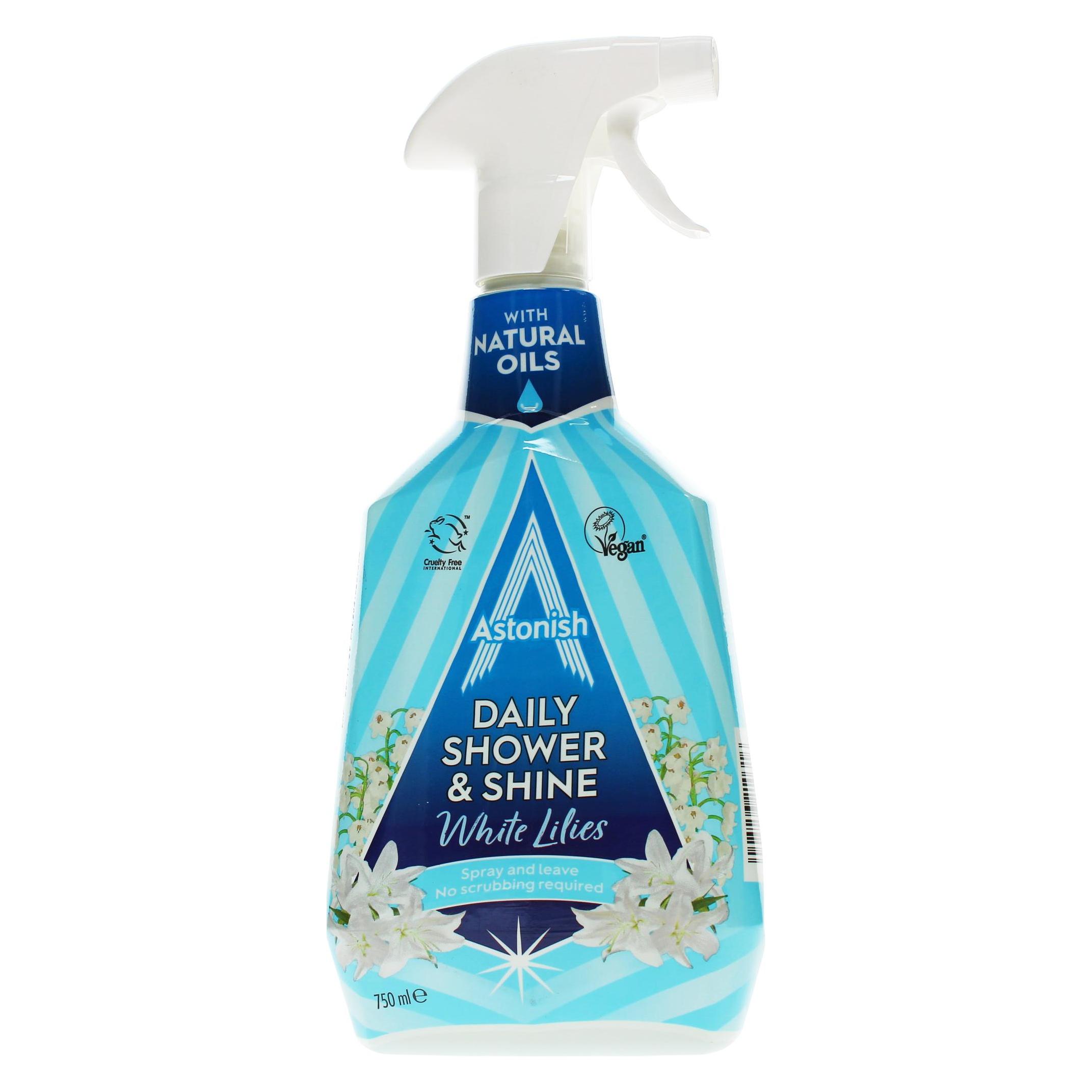 Universal Textiles Astonish Daily Shower and Shine Vegan Cruelty-free Shower Spray 750ml White Lilies (750 ml) (42334251)