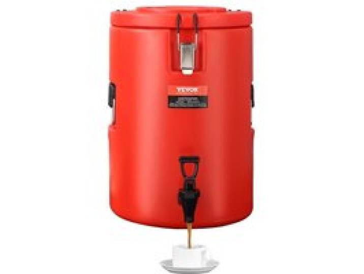 VEVOR Distributeur de Boissons Isotherme 17,2L Distributeur d’Eau Chaude et Froide Non Électrique Inox Alimentaire Conservation 10H Conteneur Isotherme avec Robinet Portable pour Camping Restauration