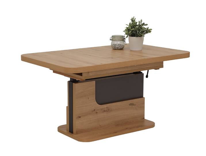 Couchtisch Artisan Eiche - anthrazit 110 x 70 cm - HERBERT