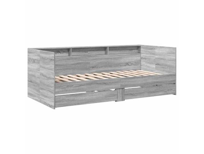 KTHLBRH Daybed mit Schublade Sonoma Grau Holz mehrschichtig Multifunktionales Schlafsofa, 110 kg Kapazität, einfache Reinigung, für Wohnungen