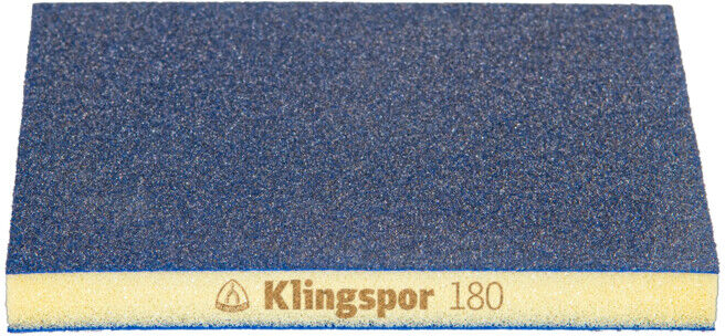 SW 501 TR Eponges abrasives Aluminium Oxide Klingspor 96 x 123 x 12,5 mm Grain 180 (351574)