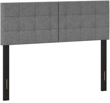 Costway Upholstered Headboard with Adjustable Width for Full/Queen Size Beds-Dark Gray
