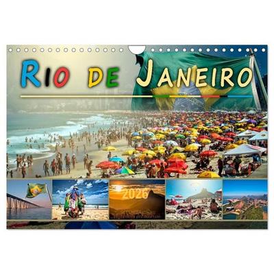Rio de Janeiro, Stadt des Sonnenscheins (Wandkalender 2026 DIN A4 quer), CALVENDO Monatskalender