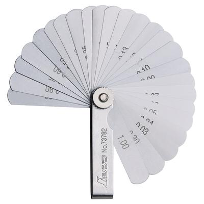 FAMEX Werkzeuge Shinwa 73782 Fühlerlehre 65 mm mit 25 Fühlern