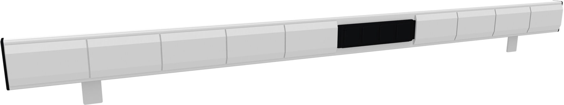 Rocholz Rückwandbord mit Energieleiste SYSTEM 1600 1590x50x100 mm (208516)