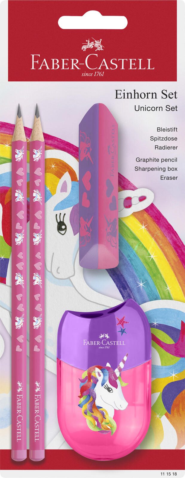 FABER-CASTELL Bleistift-Set Einhorn 111518