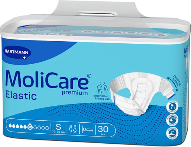 Molicare Premium Elastic 6 Gotas S 30 unidades