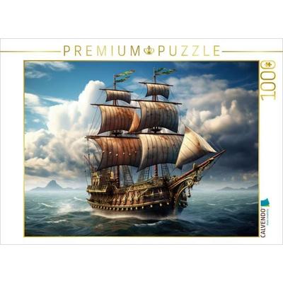 CALVENDO Puzzle Segelschiff auf dem Meer | 1000 Teile Lege-Größe 64x48cm Foto-Puzzle für glückliche Stunden, Game von , Calvendo Puzzle