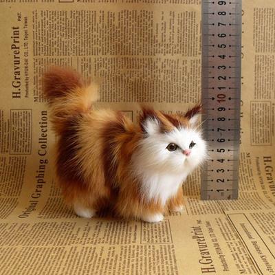 Multisell Products Hub Realistic Fake Cat Plush Toys Cute Simulation Stuffed Kitten Model For Kids Girls Birthday Valentine's Day Gift a