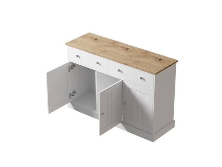 Buffet Gravé Moderne Meuble De Rangement Élégant Avec Grand Espace De Stockage Pour Salon