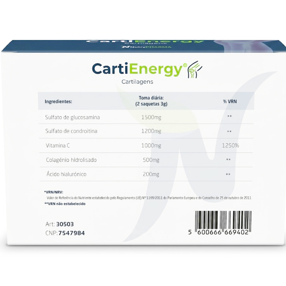 Nutrypharma Cartienergy Food Supplement for Cartilages 30&nbsp;un.