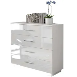 SIDEBOARD LINA mit Griffen Chrom LED