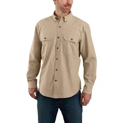 Carhartt LOOSE CHAMBRAY L/S SHIRT 104368 - dark tan chambray - XL