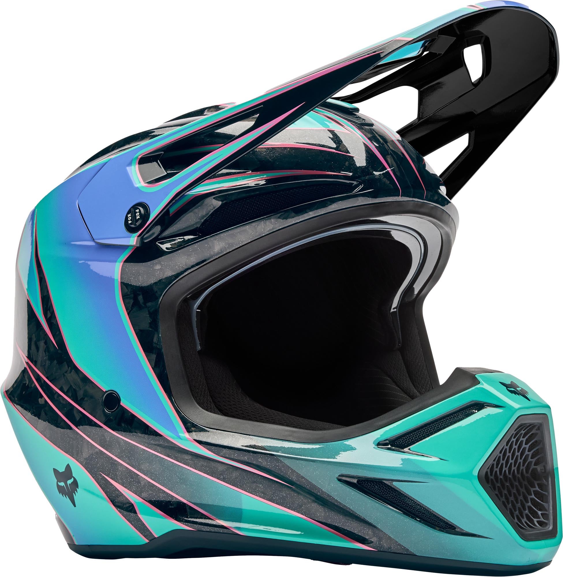FOX V3 RS Canvas Motocross Helm 36926-246-L