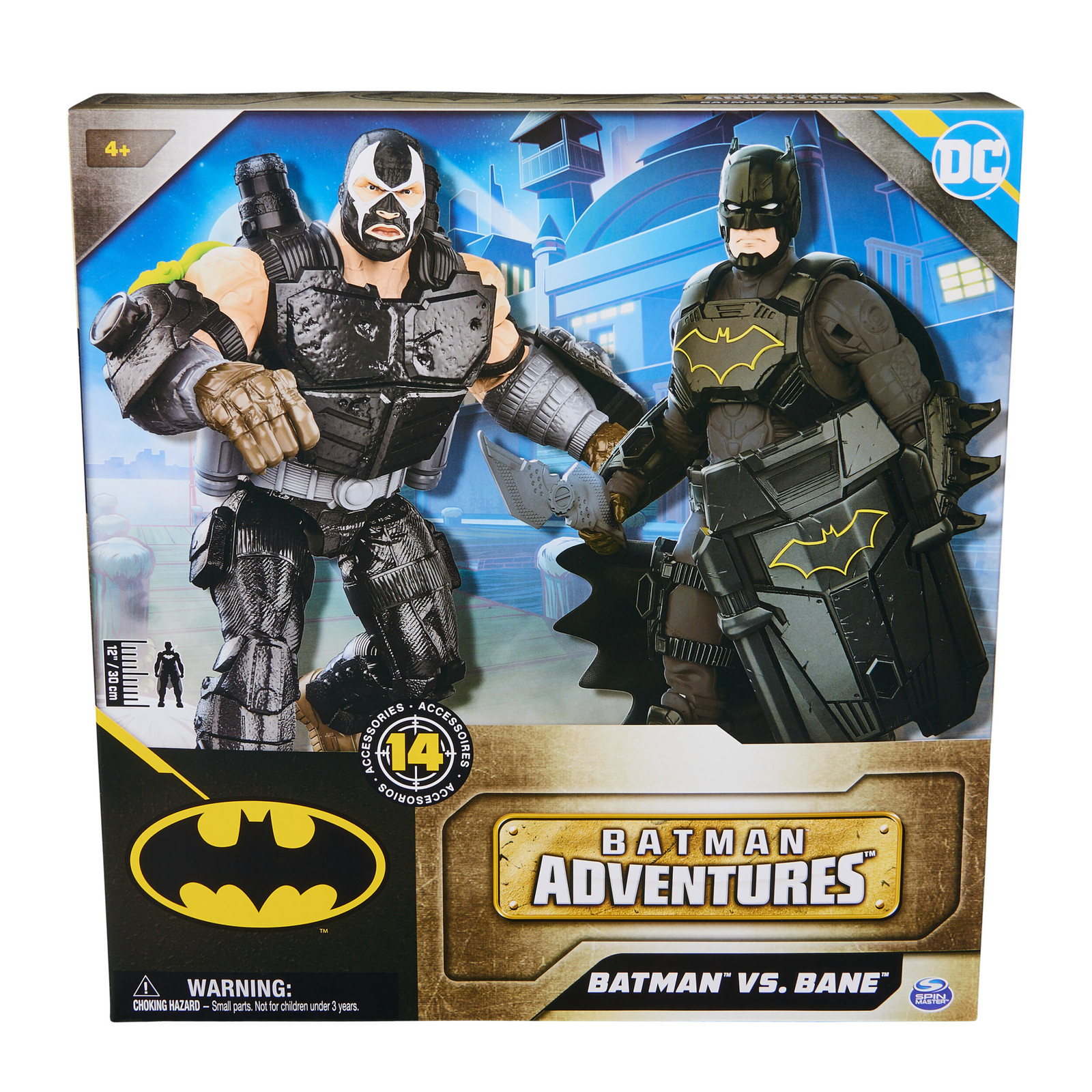 Spin Master Batman Adventures Batman versus Bane Actiefigurenset met accessoires