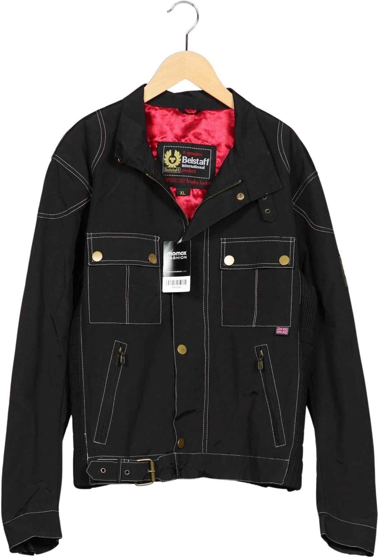 Belstaff Herren Jacke, Schwarz, Gr. XL, Synthetik / Synthetik / Synthetik - Second Hand